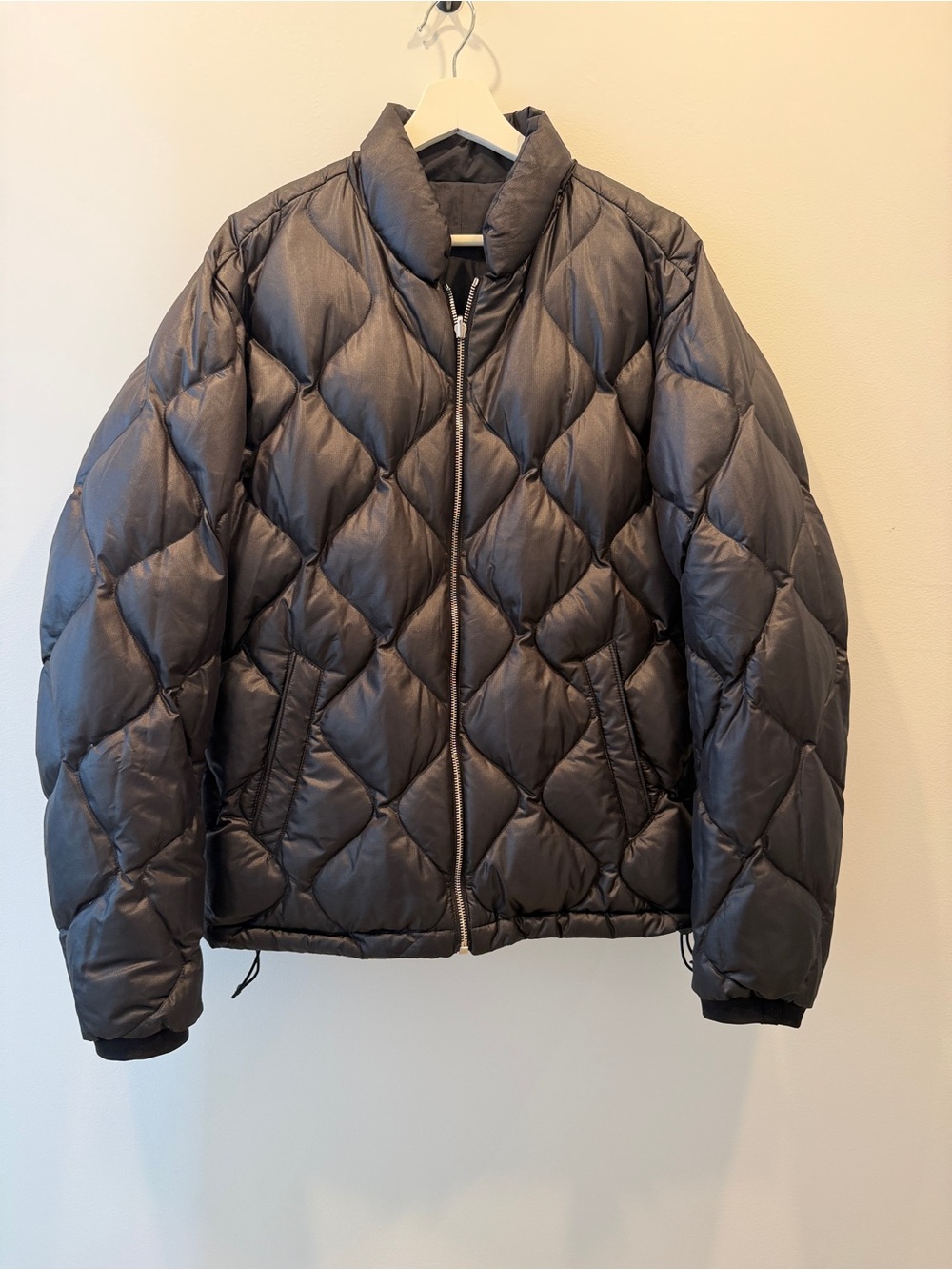 rag & bone Men's Black Quilted Diamond Puffer Jacket